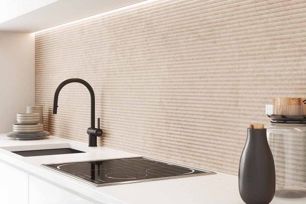 Porcelánico rectificado efecto piedra caliza para interior y exterior. Althea Colorker
